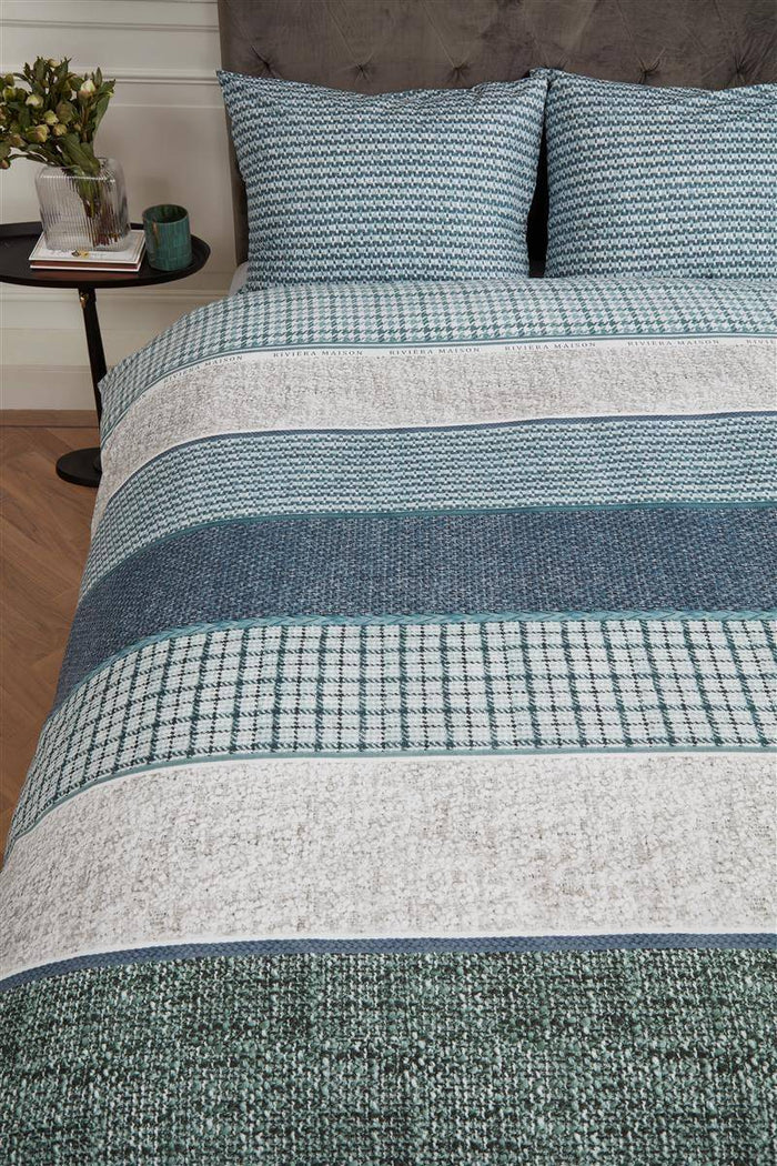Riviera Maison Tailor  dekbedovertrek - 260x200|220 - Groen