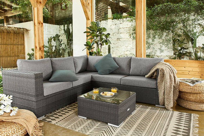 Feel Home - Alu Wicker Corner loungeset - Messina II