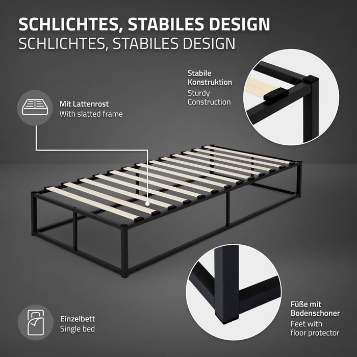 ML-Design Bedframe Peter met matras 90 x 200 cm