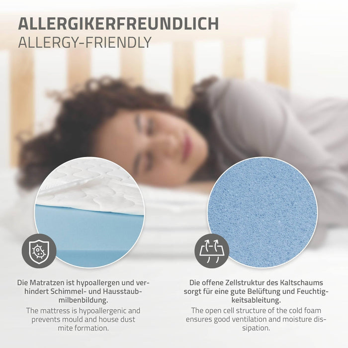 ML-Design Bedframe Peter met matras 90 x 200 cm