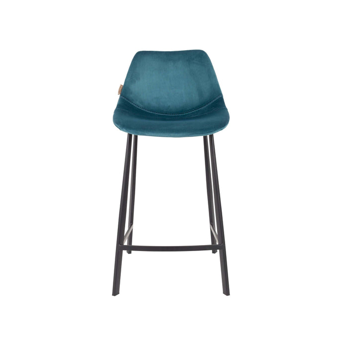 Dutchbone Franky Barkruk Blauw 65 cm - Set van 2