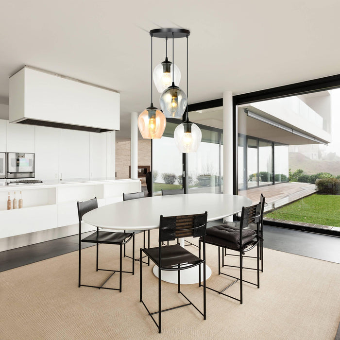 Loft46 4-lichts hanglamp Noah rond