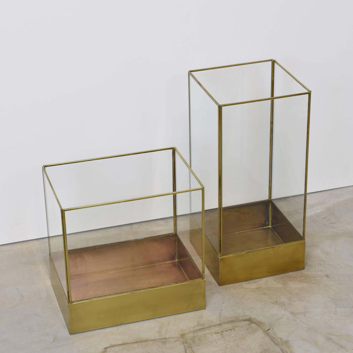 LOFT42 Liva Large Windlicht - Goud - Metaal - 30x21x30