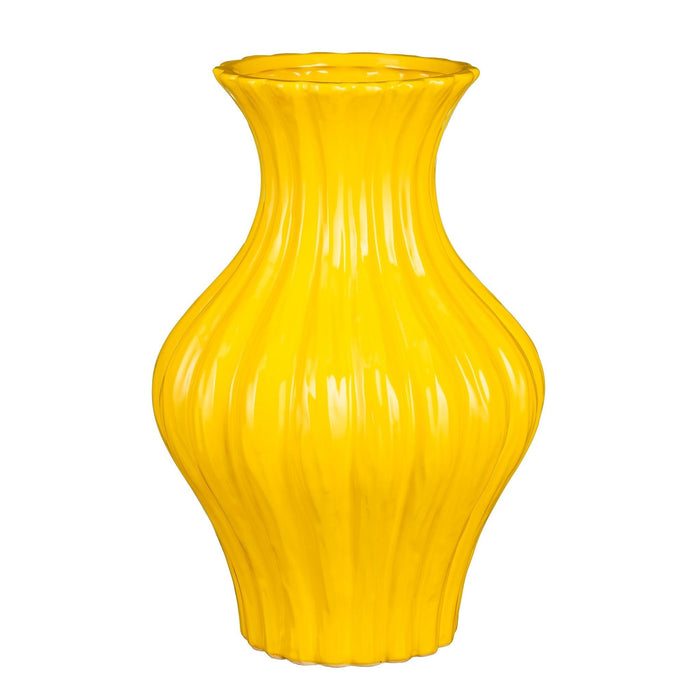 Mica Decorations Vaas Jura - 26.5x26.5x40 cm - Keramiek - Geel