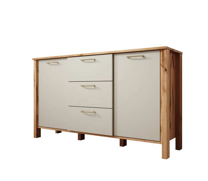 Meubella Dressoir Isaac - Beige - 138 cm
