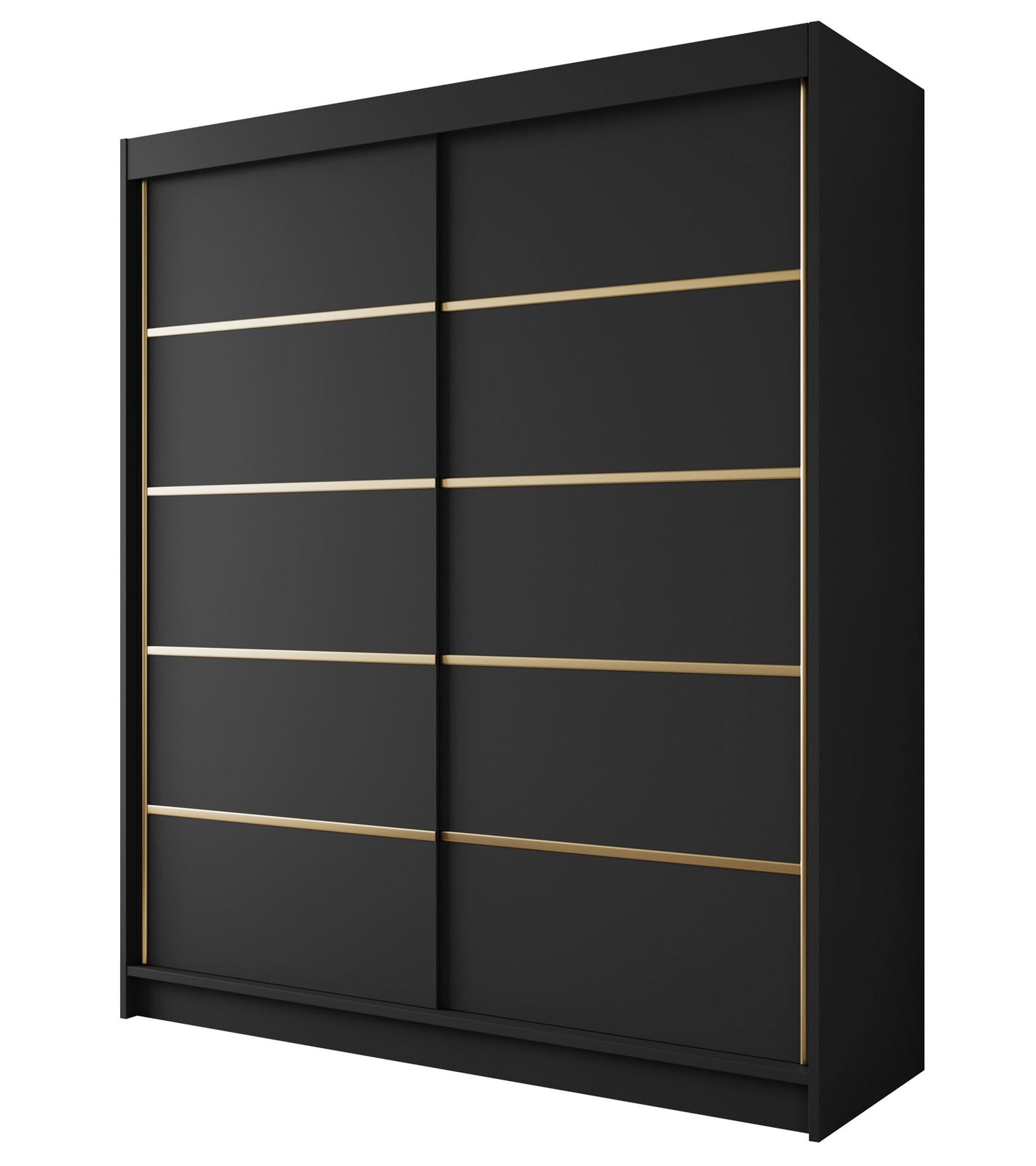 Meubella Kledingkast Eagle - Zwart - 180 cm