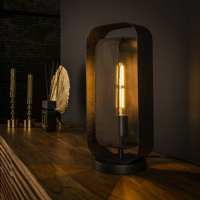 Giga Meubel - Tafellamp Mesh Rotate 1-Lichts Zwart