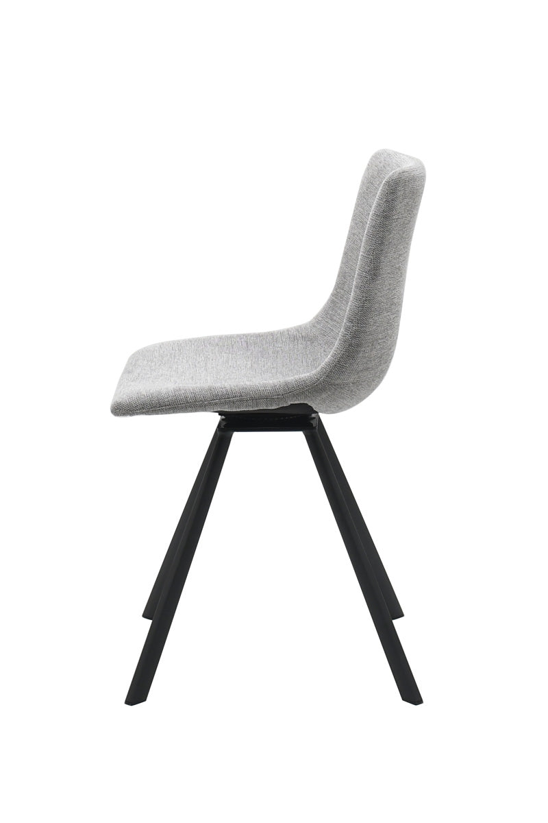 Giga Living - Eetkamerstoel Stof Lichtgrijs - Yukon - Set van 2