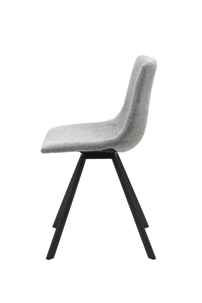 Giga Living - Eetkamerstoel Stof Lichtgrijs - Yukon - Set van 2