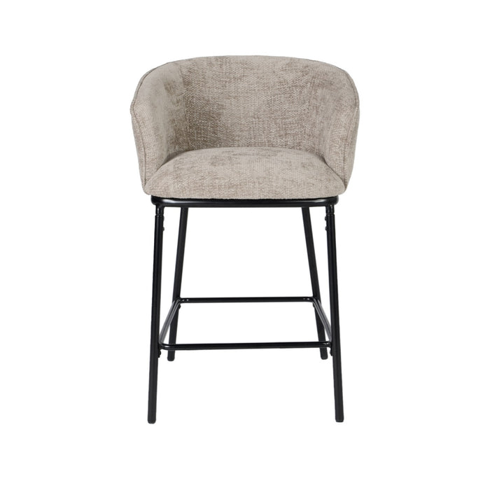 Giga Meubel - Barstoel Beige Stof - Mae