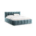 Micadoni Lupine Bedframe met Opbergruimte 140 x 200 cm - Chenille - Denimblauw