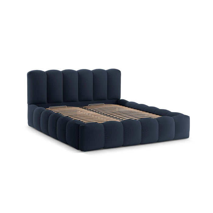 Micadoni Lupine Bedframe met Opbergruimte 140 x 200 cm - Koningsblauw