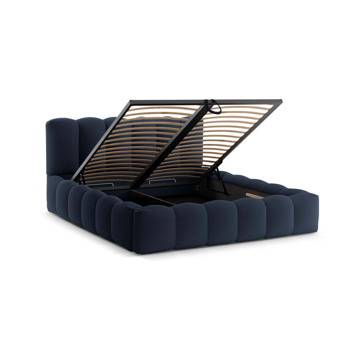 Micadoni Lupine Bedframe met Opbergruimte 140 x 200 cm - Koningsblauw