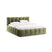 Micadoni Lupine Bedframe met Opbergruimte 180 x 200 cm - Chenille - Lichtgroen