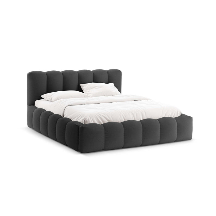 Micadoni Lupine Bedframe met Opbergruimte 200 x 200 cm - Antraciet