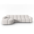 Micadoni Lisa Hoekbank met Chaise Longue Links - Lichtgrijs