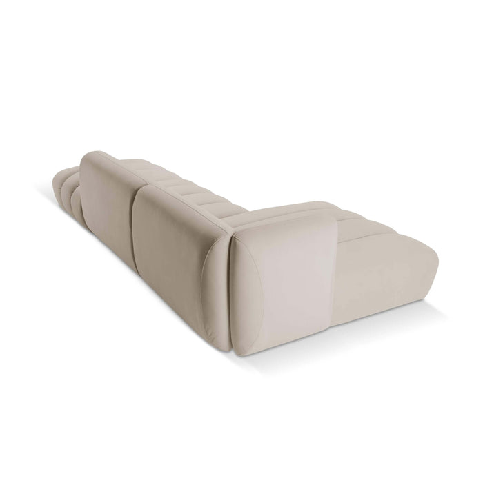 Micadoni 5-zits hoekbank Harry links open velvet