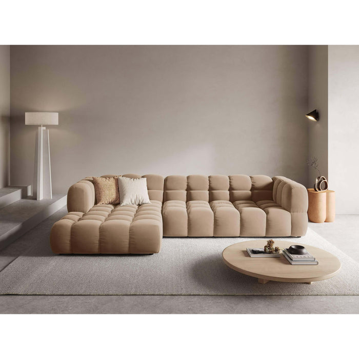 Cosmopolitan Design 4-zits hoekbank Sky links velvet