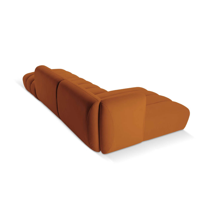 Micadoni 5-zits hoekbank Harry links open velvet