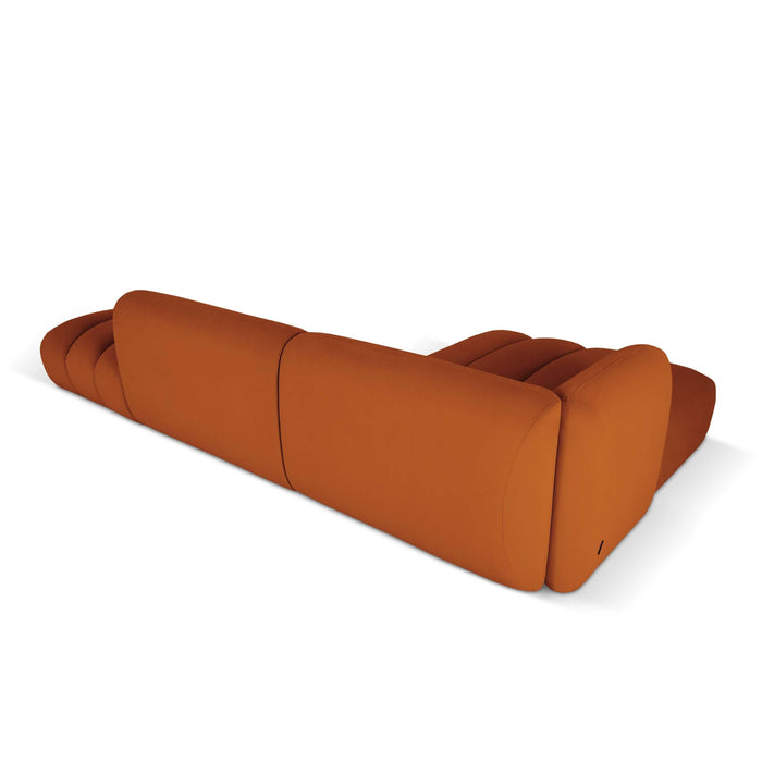 Micadoni 5-zits hoekbank Harry links open velvet