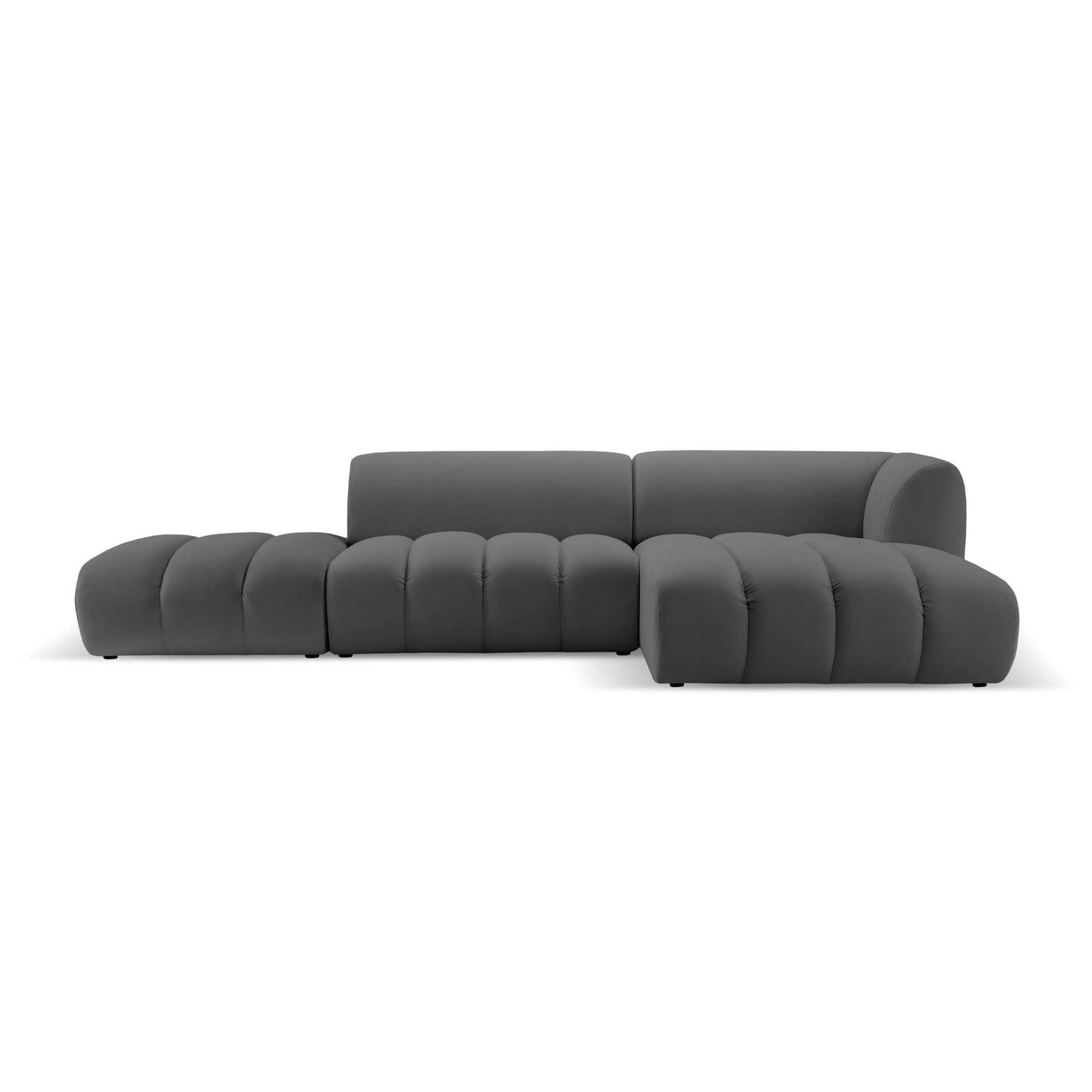 Micadoni 5-zits hoekbank Harry open rechts velvet