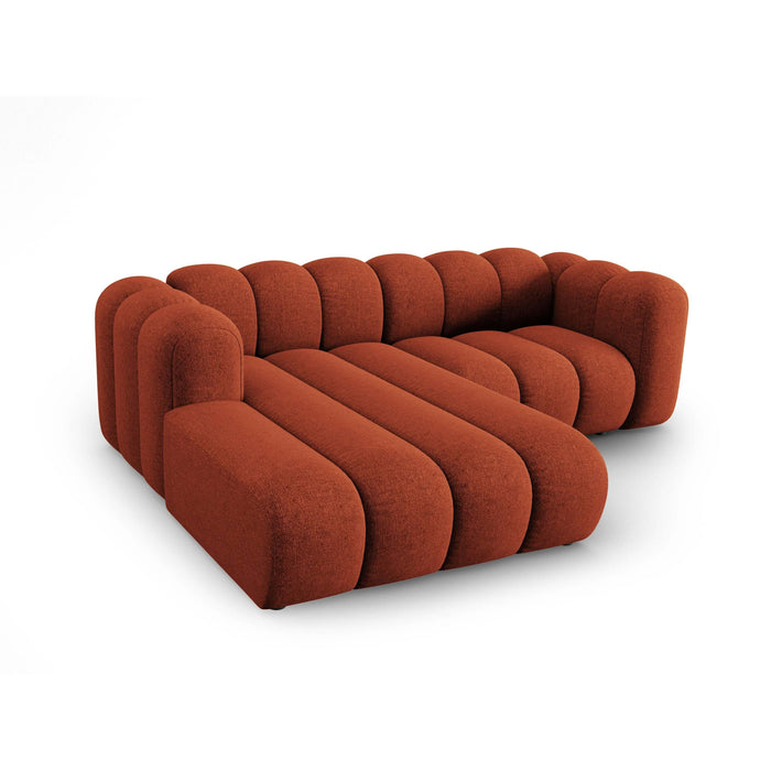 Micadoni Lupine 3-zits Hoekbank met Chaise Longue Links - Chenille - Terra