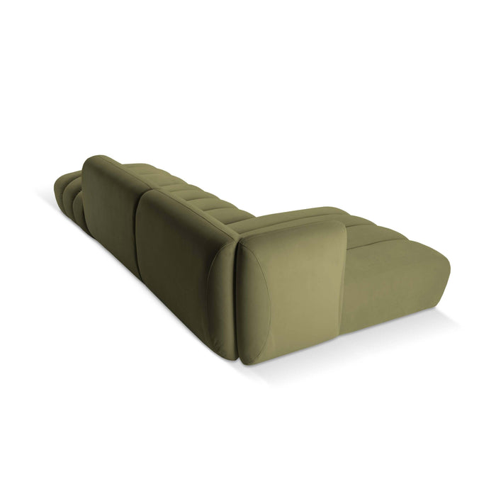 Micadoni 5-zits hoekbank Harry links open velvet