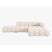 Micadoni Lupine 5-zits Hoekbank met Chaise Longue Open Rechts - Chenille - Lichtbeige