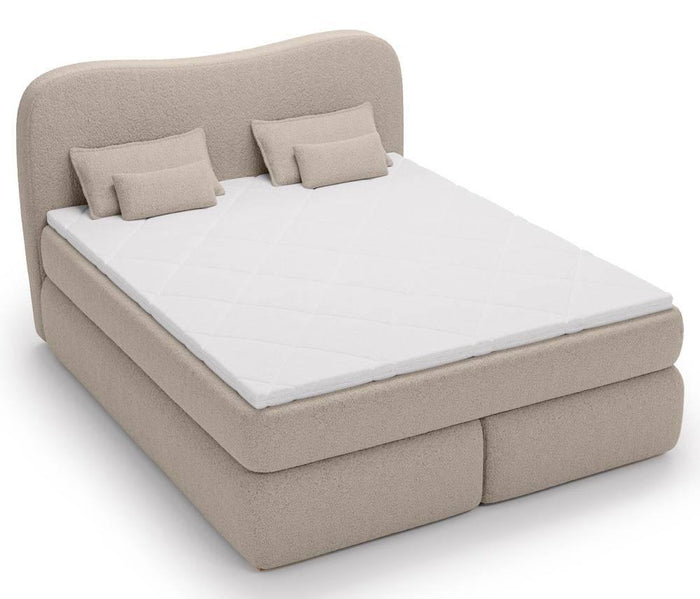 NADUVI Collection Lavelle boxspring bouclé 180 x 200 cm