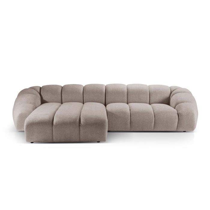Micadoni Diana 4-zits Hoekbank met Chaise Longue Links - Beige