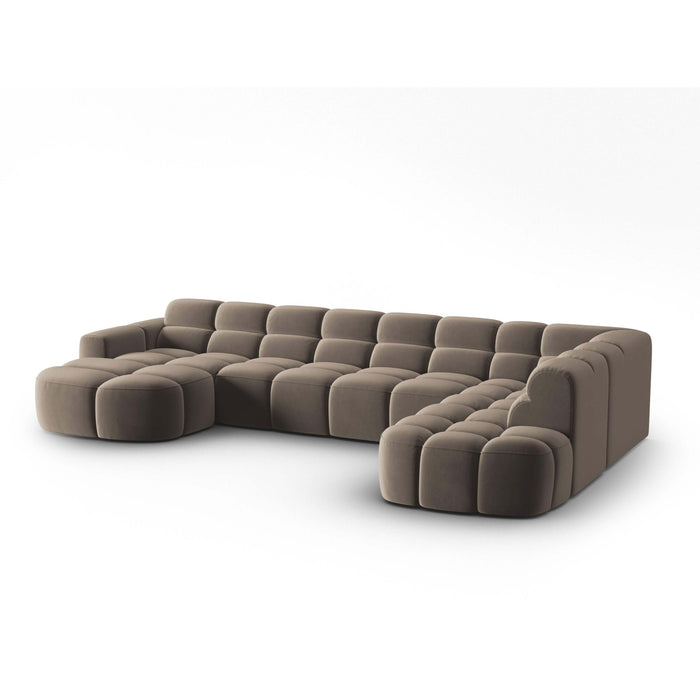 Micadoni Lisa U-bank Rechts - Velvet - Lichtbruin