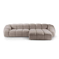 Micadoni Diana 4-zits Hoekbank met Chaise Longue Rechts - Beige