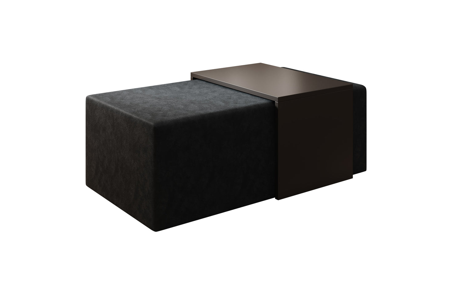 Meubella Salontafel Melbourne - Zwart velvet  - 110 cm