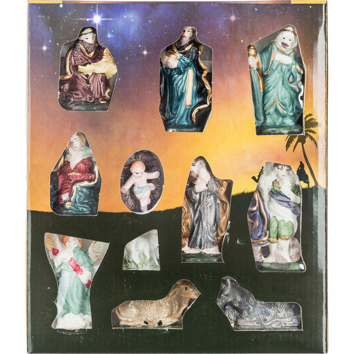 Feeric Lights & Christmas Kerststal beelden - 11x st - 3 tot 9,5 cm