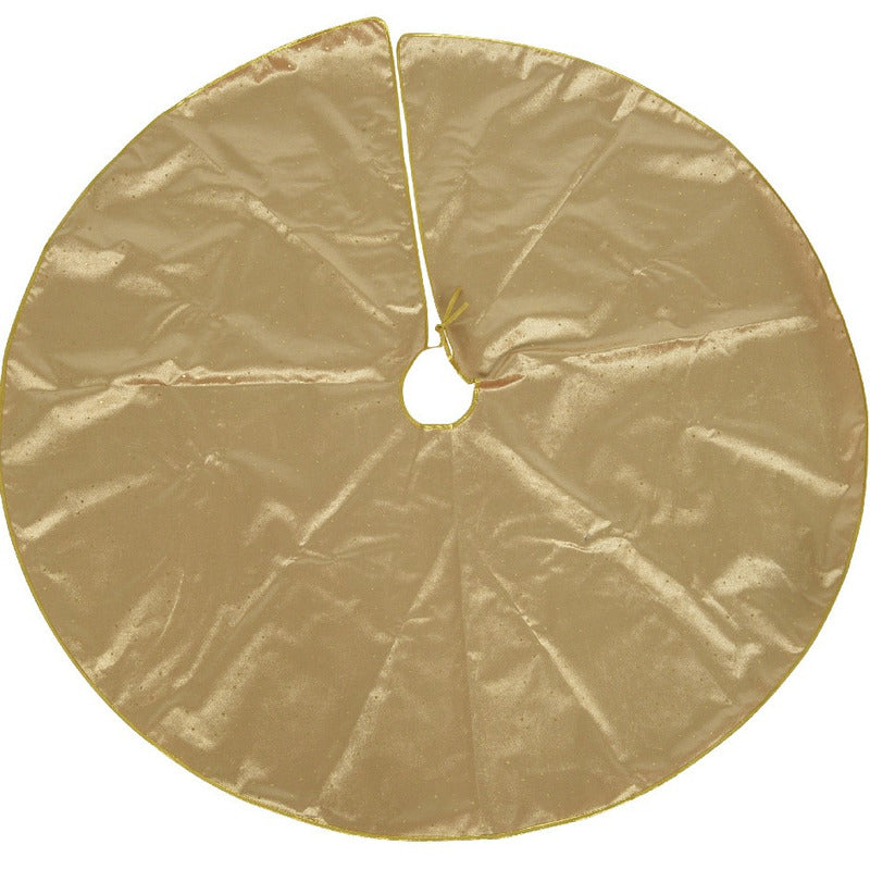 Decoris Kerstboomrok - velvet goud - D120 cm - polyester -
