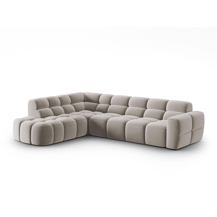 Micadoni Lisa Hoekbank Links - Velvet - Lichtbeige