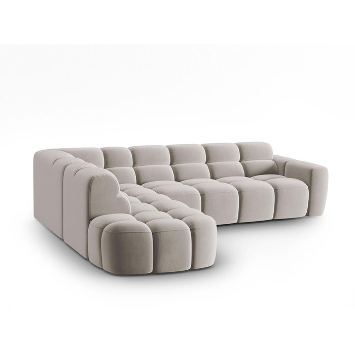 Micadoni Lisa Hoekbank Links - Velvet - Lichtbeige