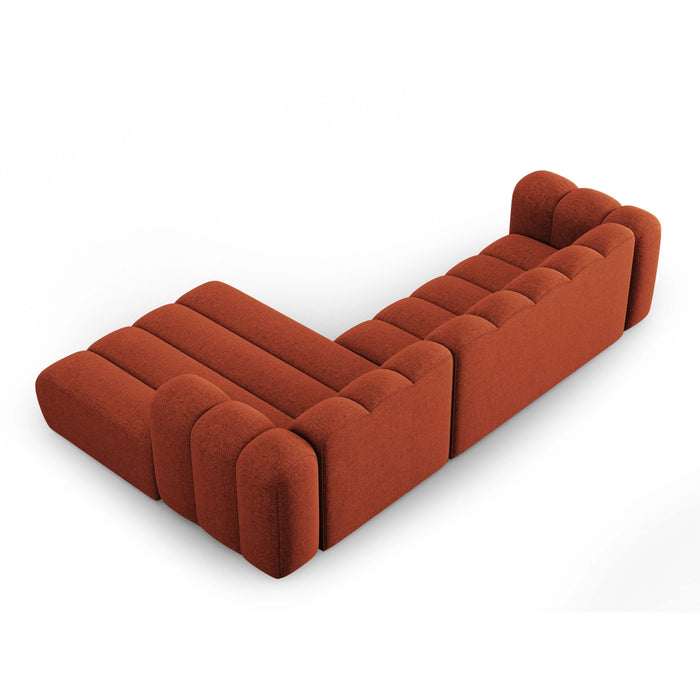 Micadoni Lupine 4-zits Hoekbank met Chaise Longue Rechts - Chenille - Terra