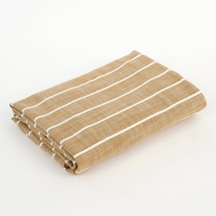 Mica Decorations Alivo Tafelkleed - L250 x B140 cm - Bruin, Wit