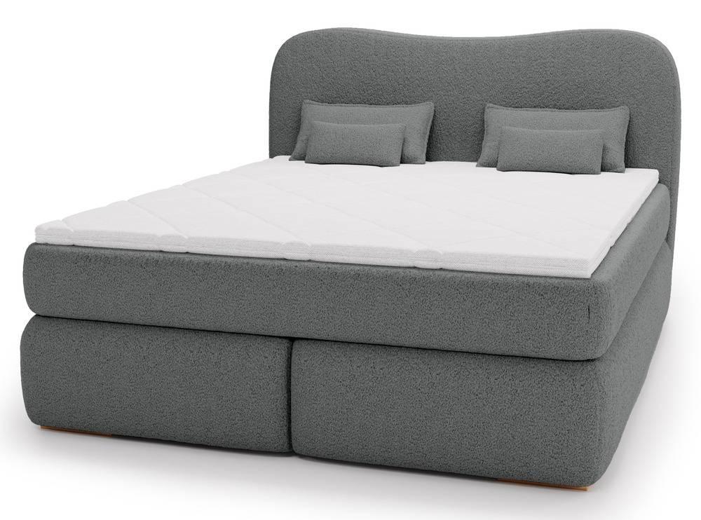 NADUVI Collection Lavelle boxspring bouclé 180 x 200 cm