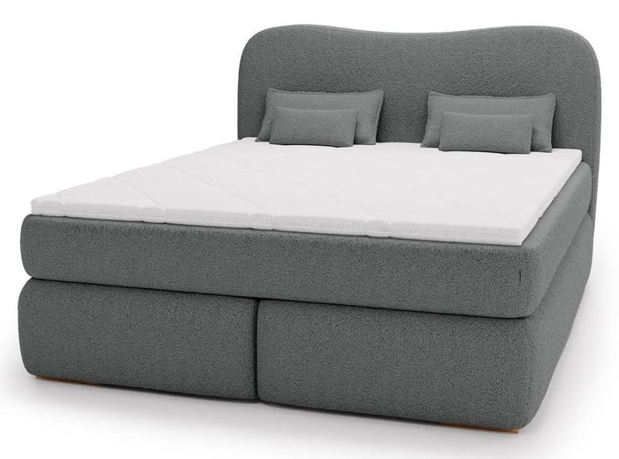 NADUVI Collection Lavelle boxspring bouclé 180 x 200 cm