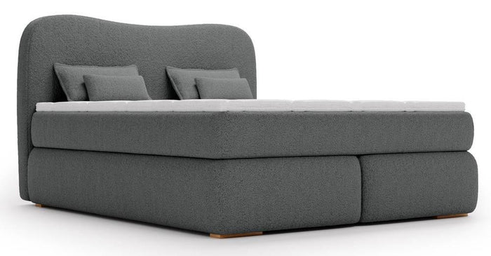 NADUVI Collection Lavelle boxspring bouclé 180 x 200 cm