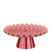 Mica Decorations Bella Taartplateau - H13 x Ø30 cm - Roze, Rood