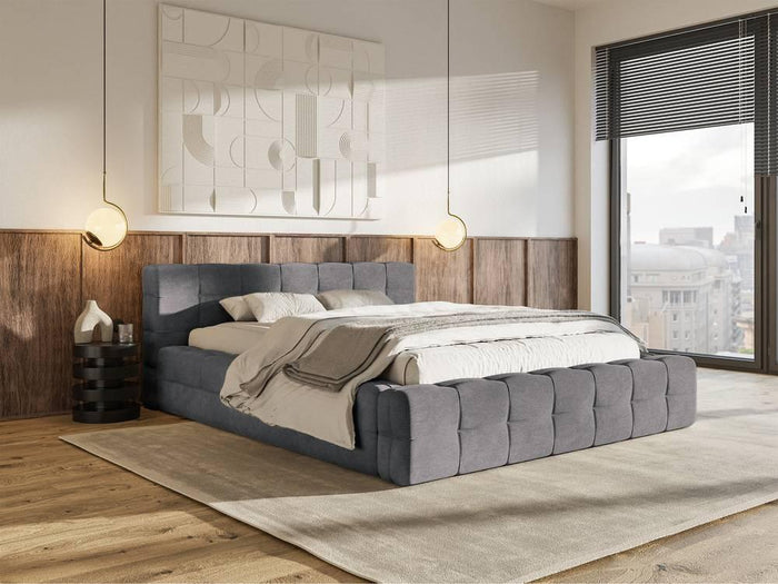 Selsey Design Tilly bedframe velvet met opbergvak 180 x 200 cm