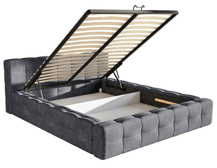 Selsey Design Tilly bedframe chenille met opbergvak 160 x 200 cm