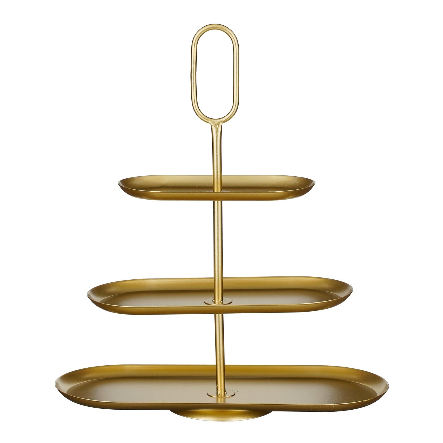 Mica Decorations Rama Etagere 3 Laags - L48 x B20 x H55 cm - Goud