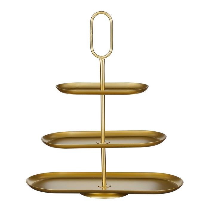 Mica Decorations Rama Etagere 3 Laags - L48 x B20 x H55 cm - Goud