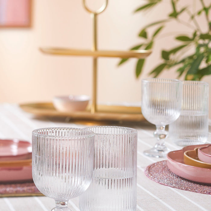 Mica Decorations Alivo Tafelkleed - L250 x B140 cm - Beige, Wit