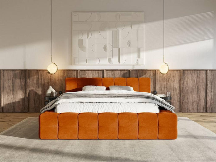 Selsey Design Tilly bedframe velvet met opbergvak 160 x 200 cm