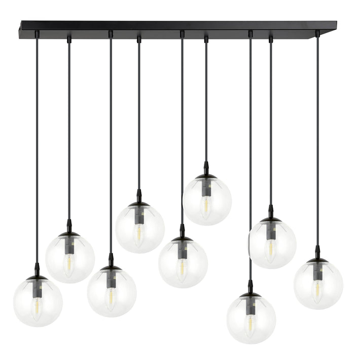 NADUVI Collection Glazen hanglamp eetkamer Cosmo 9-lichts